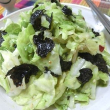 包丁いらず☆ 最強かも♪ ちぎり春キャベツの韓国風サラダ