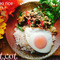 ★大きめにちぎったバジルがいい香り。タイ料理...