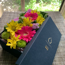 スーパーの生花コーナー花材で、ブティック級のアレンジ!