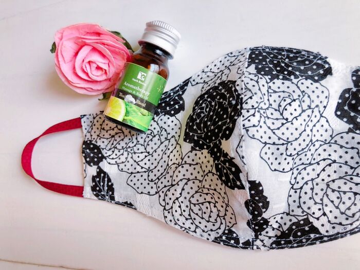 アロマで爽やか〜夏用エレガントな手作りマイマスク♡