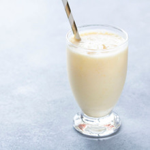 桃缶とオレンジのラッシー