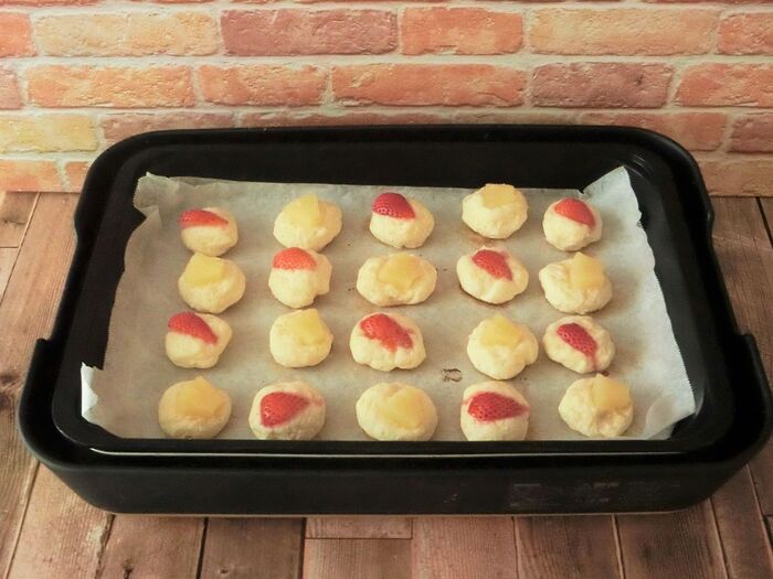 ホットプレートで作る!!フルーツミニパン