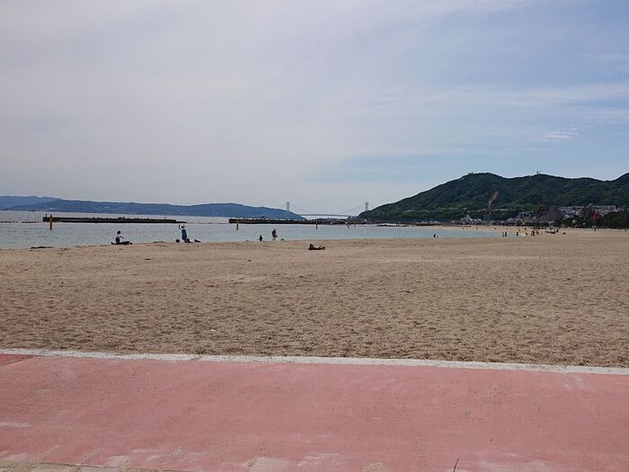 須磨海岸ランチ
