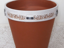 素焼きの植木鉢をアートしました~パート3