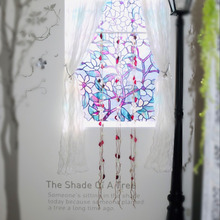 100均!ゆらゆらポプリのガーランド&目隠しシートの裏技