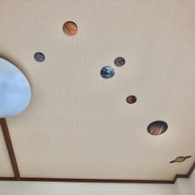 寝室で光る!惑星観測☆ダイソー蓄光立体ステッカー