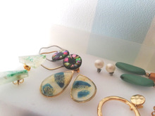 【ピアス】メラミンスポンジにさすだけ収納!