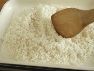 ホットプレートでお米を炒めたら