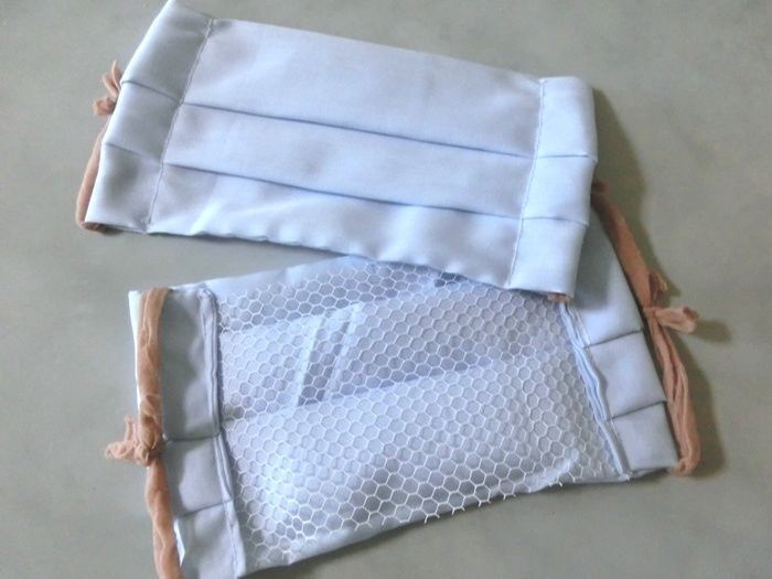 使わない夏用布団カバーで☆ 蒸れにくいメッシュ入りマスク