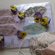 暑い夏のマスク、呼吸しやすい♡優しいパステルカラー♡優しい肌触りの日本製綿100%の美マスク