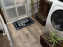 洗面所にクッションフロアを敷きました