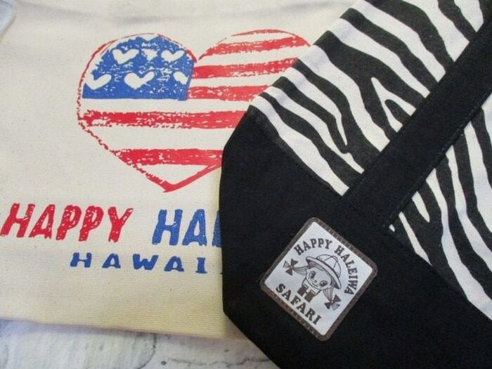 レジ袋有料化には、ハッピーバッグ!♡ハワイ発のトートバッグ♪