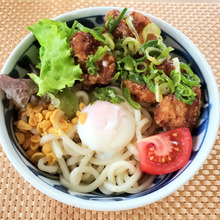 ちょい足しで美味しい油淋鶏うどん