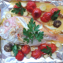 トースター任せ簡単美味で豪華な鯛のアクアパッツァ(節約)(激安)