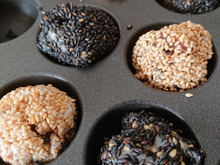 揚げずに焼いて✨ごま団子