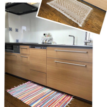 洗濯し易い!「インテリアマット」をキッチン使いに♪