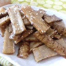 お箸が止まらない♪ ごぼうの生姜焼き