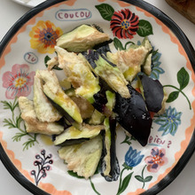 水茄子のサラダ