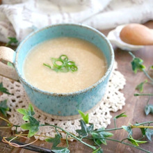 大好評レシピ♪長芋と卵の優しい和風スープ(即席雑炊も楽しめます)