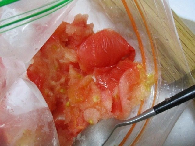 【冷凍くずしトマト】完成~！
