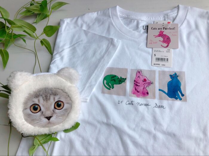ユニクロ★ネコ好きさんにオススメのTシャツが感謝価格で★