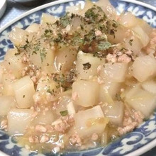 フライパンで10分☆ 大根とひき肉のオイスターソース煮