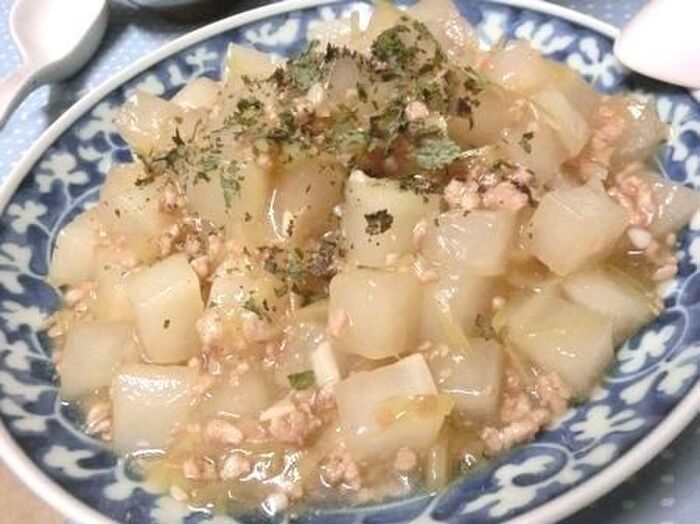 フライパンで10分☆ 大根とひき肉のオイスターソース煮