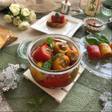 焼くからおいしい~パプリカと鯖缶ペーストのマリネ