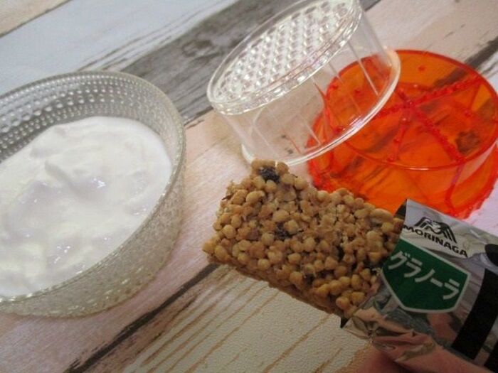 プロテイングラノーラを砕きます