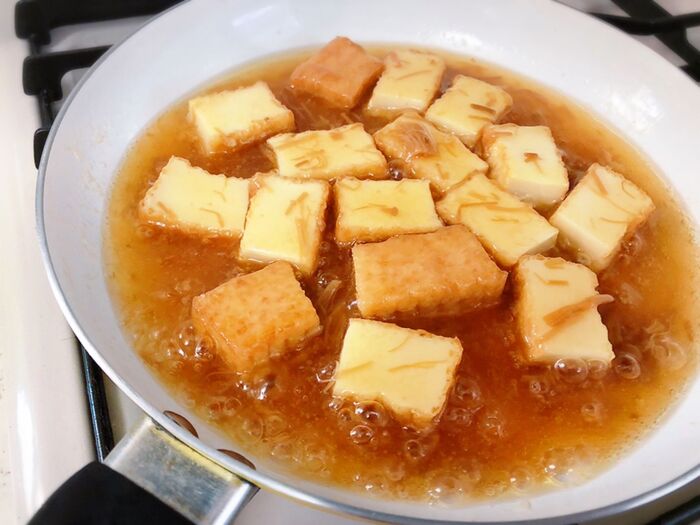 あんかけ材料を入れます♪