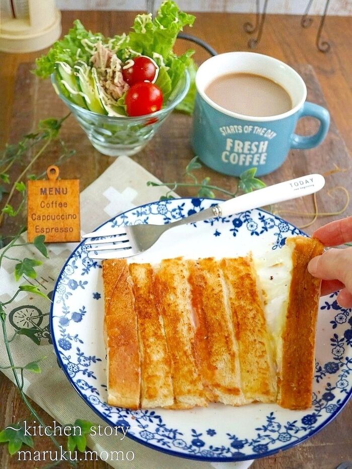 これは画期的!食パン1枚で作れる『ちぎれるパニーニ』作っちゃいました♪