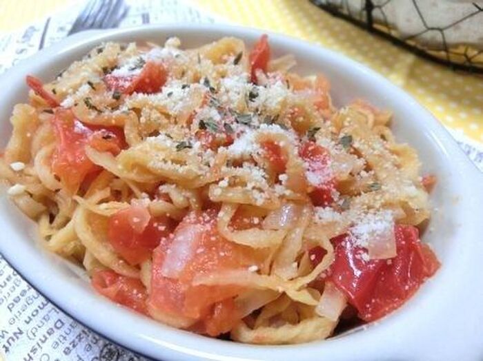 うま味がスゴイ♪ 切り干し大根とトマトのイタリアン炒め煮