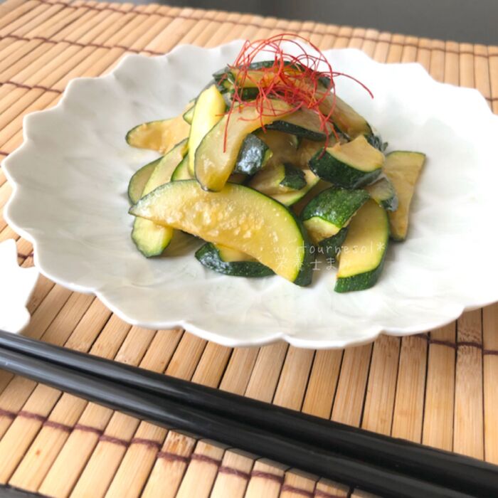 【旬野菜で免疫力アップ】ズッキーニの炒めナムル☆お弁当や作り置きにオススメ‼︎