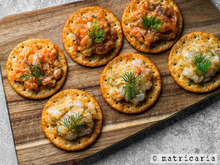 簡単なのにパーティー向け★ぷりぷり海老&とろとろサーモンのタルタル