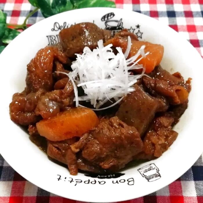 炊飯器で♡牛すじの♡とろとろ煮♪ほったらかし簡単レシピ✧