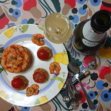 ジャンバラヤ (jambalaya)と泡・・・・裏ワザcooking!!