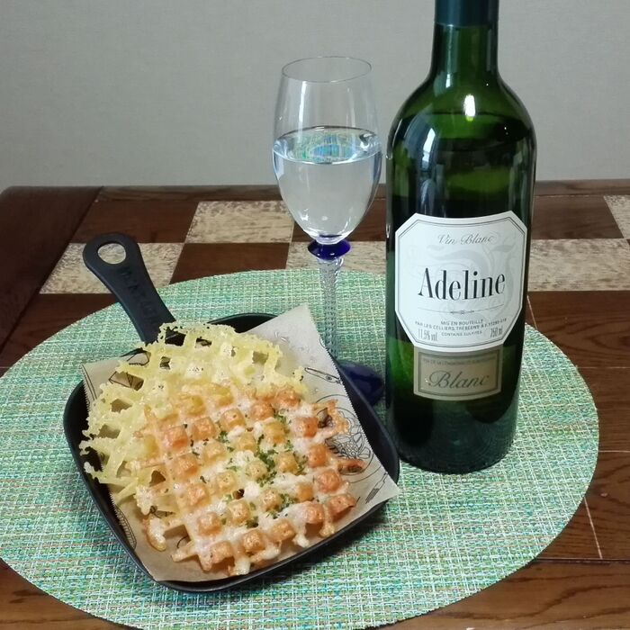 冷めてもパリッパリ ワッフル焼きチーズ‼