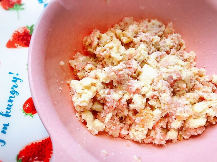 もみくずし〜混ぜ合わせます♪