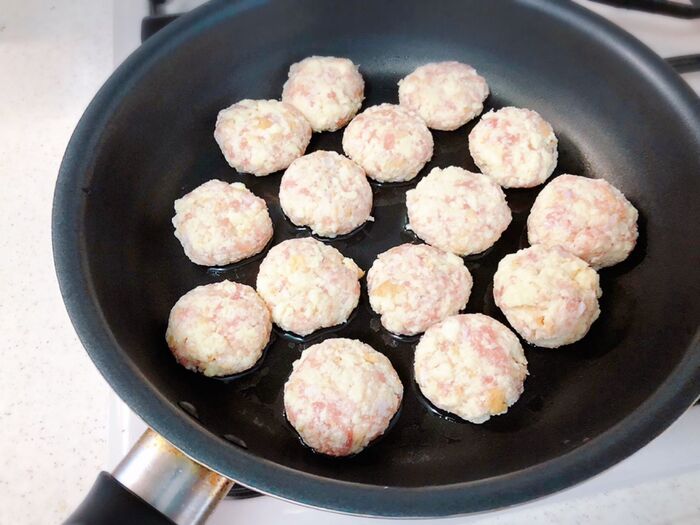 フライパンで焼きますが〜★