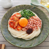 レンジだけ!夏うどん「キムチの簡単まぜうどん」