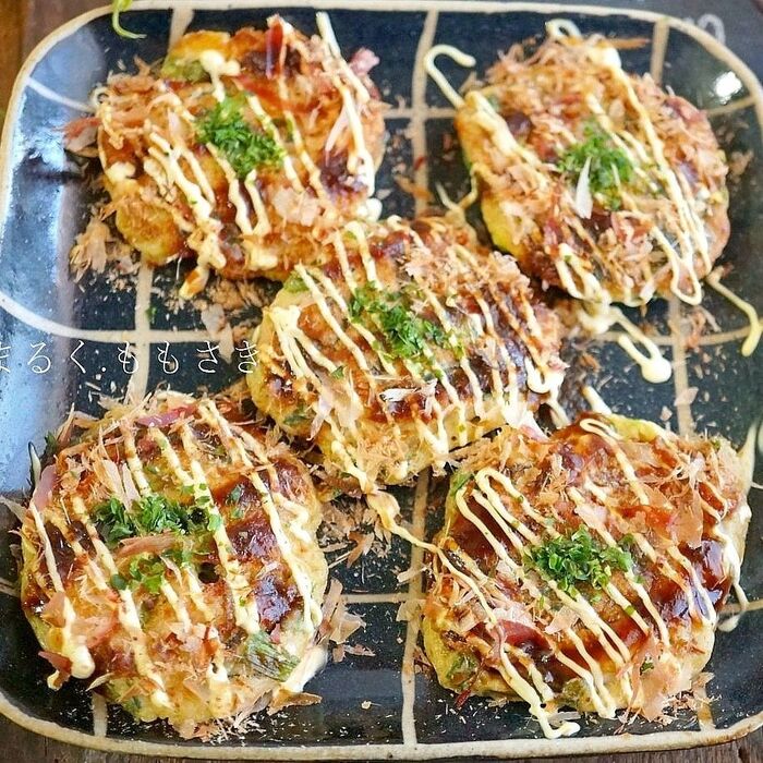 ふわとろ食感がたまらない♪ちくわとネギと紅生姜の長芋焼きで糖質オフレシピ