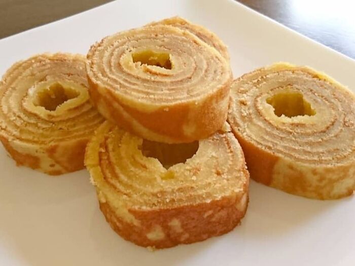 ホットケーキミックスで簡単バームクーヘン