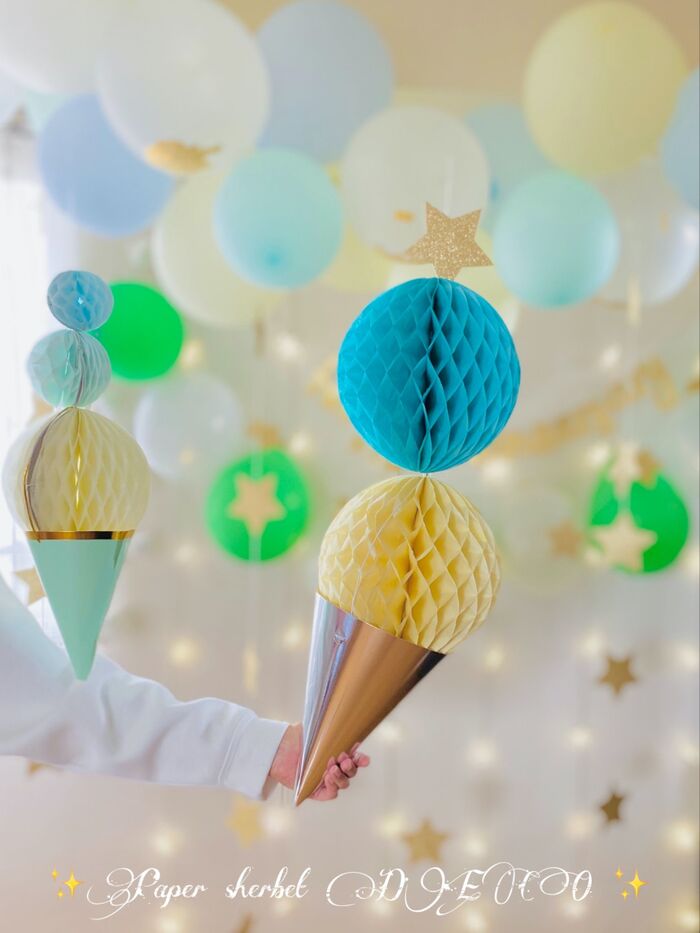 涼を彩る♪ ハット&ボールでシャーベットDECO♪