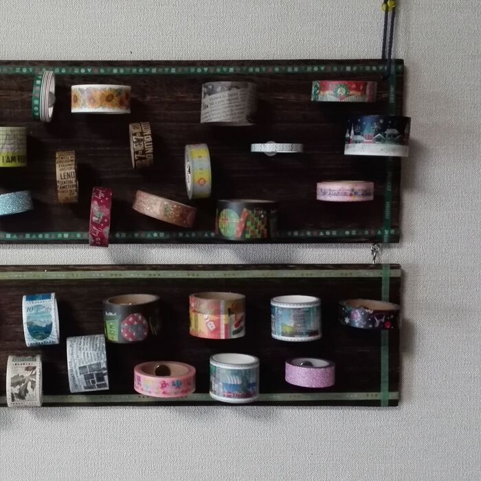 マステの見せる壁面収納です♪