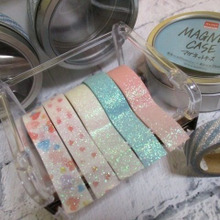 セリアのマスキングテープ♡ラメ感たっぷりお洒落に活用♪【ダイソーマグネットケース使用】