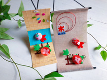 涼を呼ぶ和♡ダイソーのミニで可愛い金魚タペストリー♡