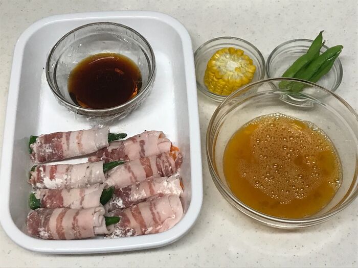 玉子は割っておく🍳