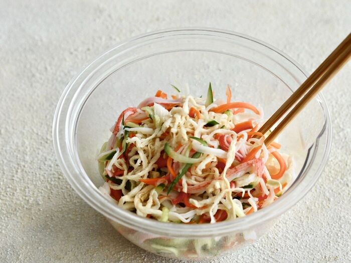 食材を合わせる。