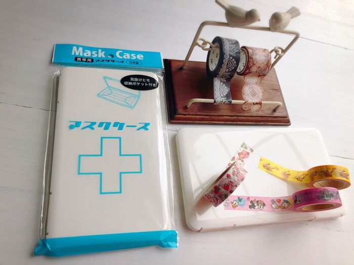 セリアで見つけたマスクケース♡