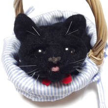 フェルト作家がフェルティングニードルにチャレンジ!(黒猫編)